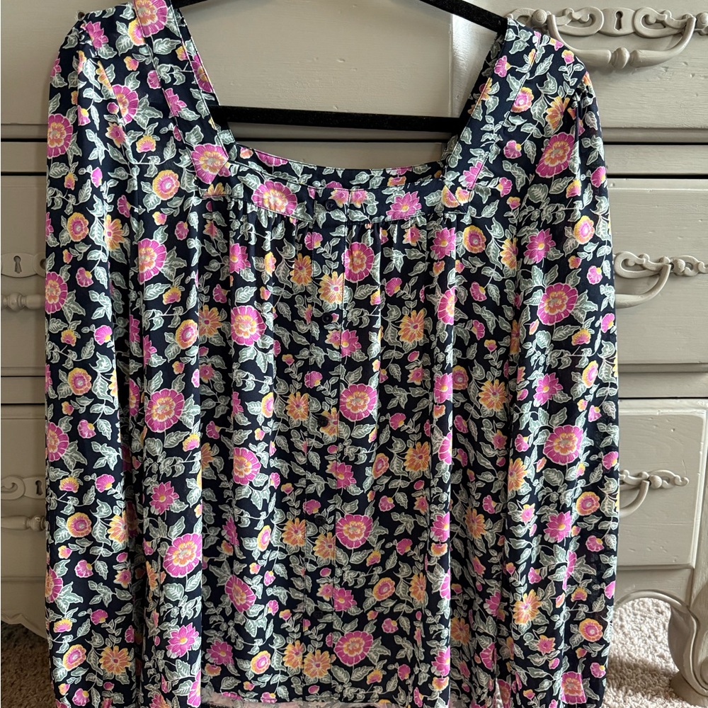 Loft Floral Long Sleeve Women's Top